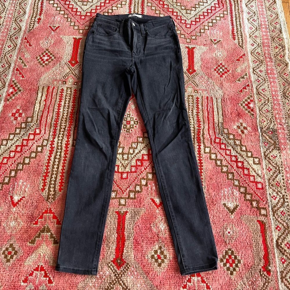 Madewell, black road tripper skinny jeans